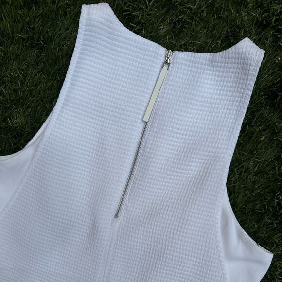 Helmut Lang Raze Drape Top Textured Seersucker Zip Back Bralette Flowy Tank Sm - Picture 11 of 12